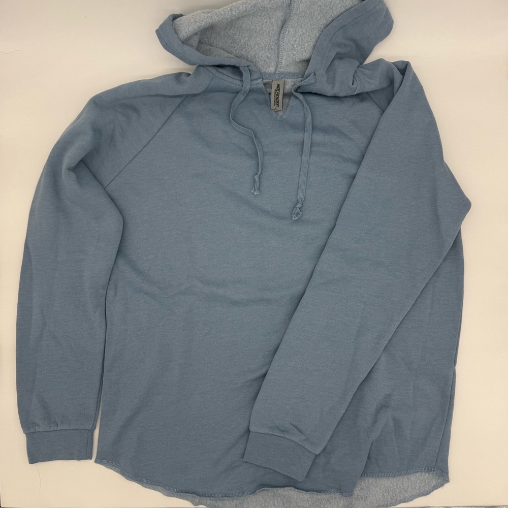Women's Hooded Pullover Sweatshirt Blue